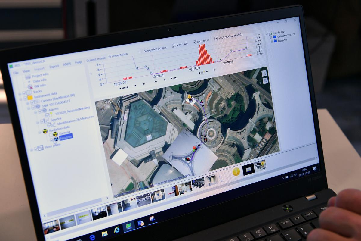 CBRN command and control software interface